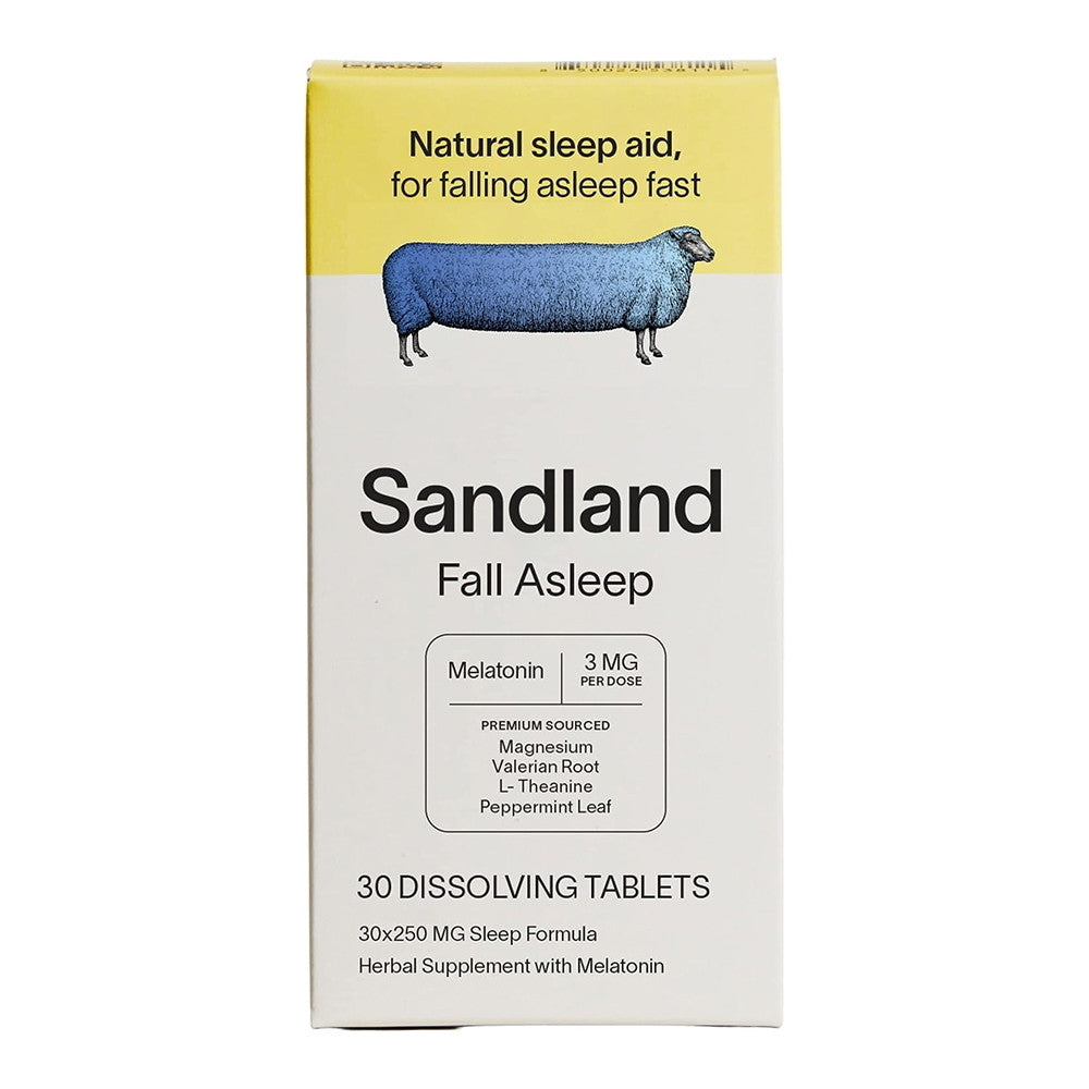 Sandland Fall Asleep, Natural Daily Sleep Supplement, 30 Ea